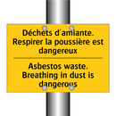 Déchets d'amiante. Respirer la  /.../ - Asbestos waste. Breathing in dust  /.../