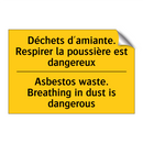Déchets d'amiante. Respirer la  /.../ - Asbestos waste. Breathing in dust  /.../