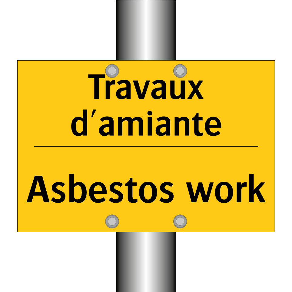 Travaux d'amiante - Asbestos work