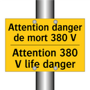 Attention danger de mort 380 V - Attention 380 V life danger