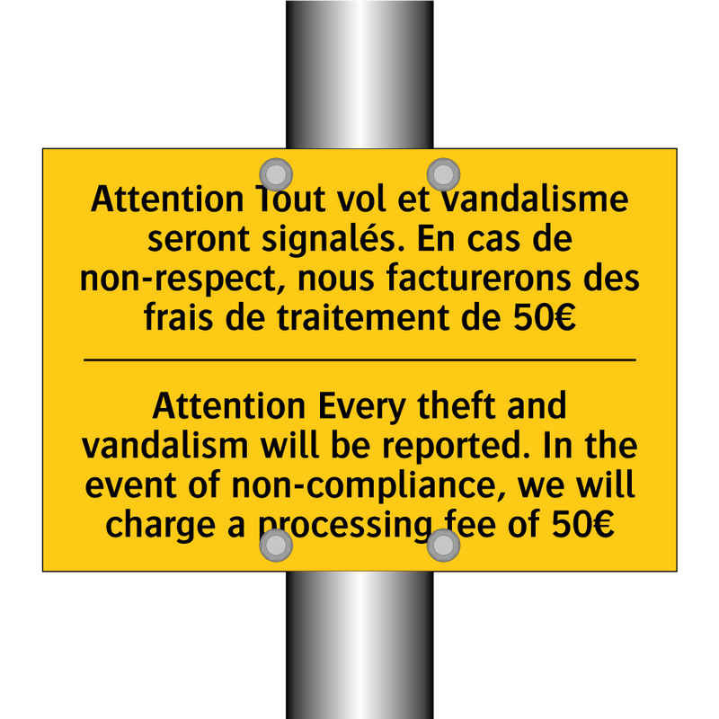 Attention Tout vol et vandalisme  /.../ - Attention Every theft and vandalism  /.../