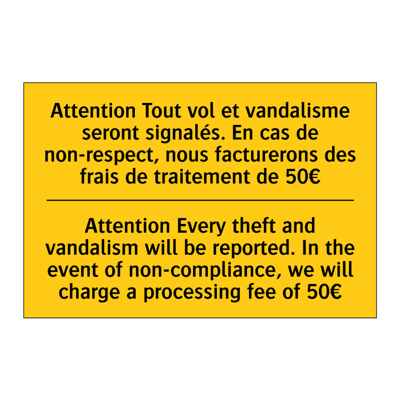 Attention Tout vol et vandalisme  /.../ - Attention Every theft and vandalism  /.../