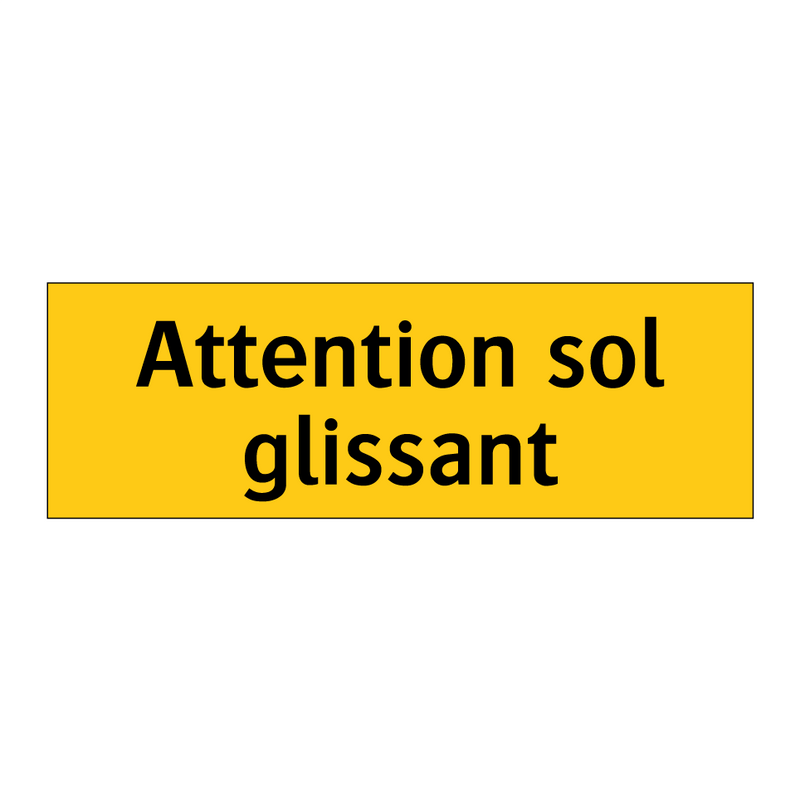 Attention sol glissant