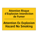 Attention Risque d'Explosion Interdiction  /.../ - Attention Ex Explosion Hazard  /.../