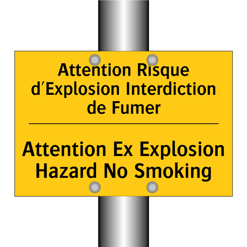 Attention Risque d'Explosion Interdiction  /.../ - Attention Ex Explosion Hazard  /.../