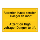 Attention Haute tension ! Danger  /.../ - Attention High voltage! Danger  /.../