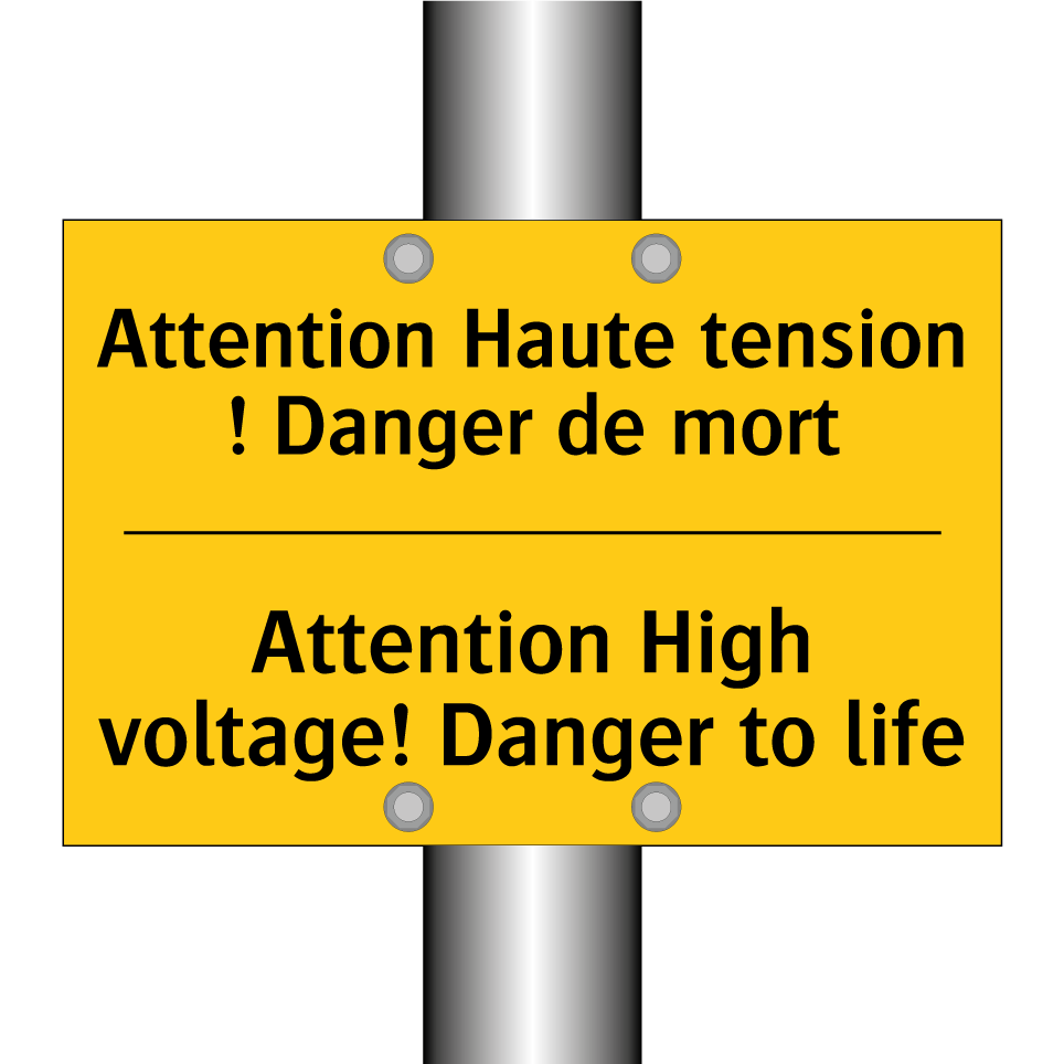 Attention Haute tension ! Danger  /.../ - Attention High voltage! Danger  /.../