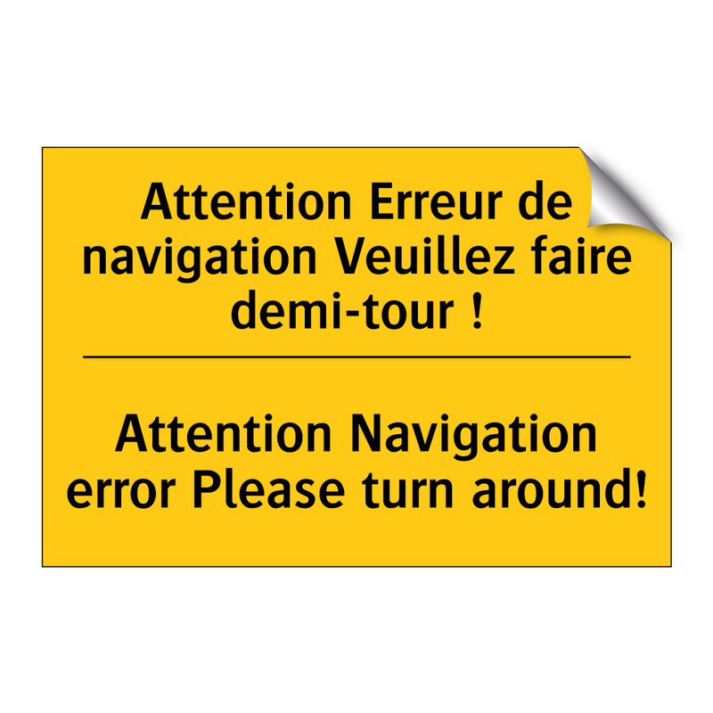 Attention Erreur de navigation  /.../ - Attention Navigation error Please  /.../