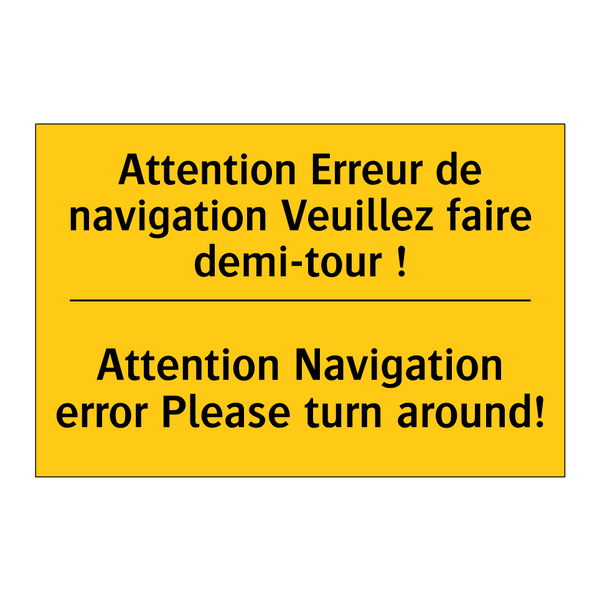 Attention Erreur de navigation  /.../ - Attention Navigation error Please  /.../