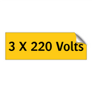 3 X 220 Volts