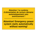 Attention ! Le système d'alimentation  /.../ - Attention! Emergency power system  /.../