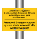Attention ! Le système d'alimentation  /.../ - Attention! Emergency power system  /.../