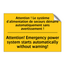 Attention ! Le système d'alimentation  /.../ - Attention! Emergency power system  /.../