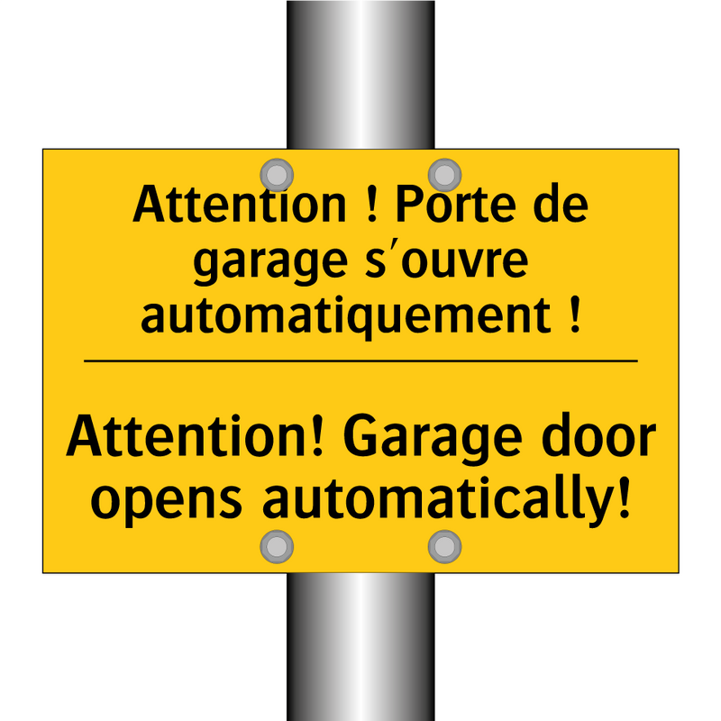 Attention ! Porte de garage s'ouvre  /.../ - Attention! Garage door opens automatically! /.../