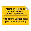 Attention ! Porte de garage s'ouvre  /.../ - Attention! Garage door opens automatically! /.../