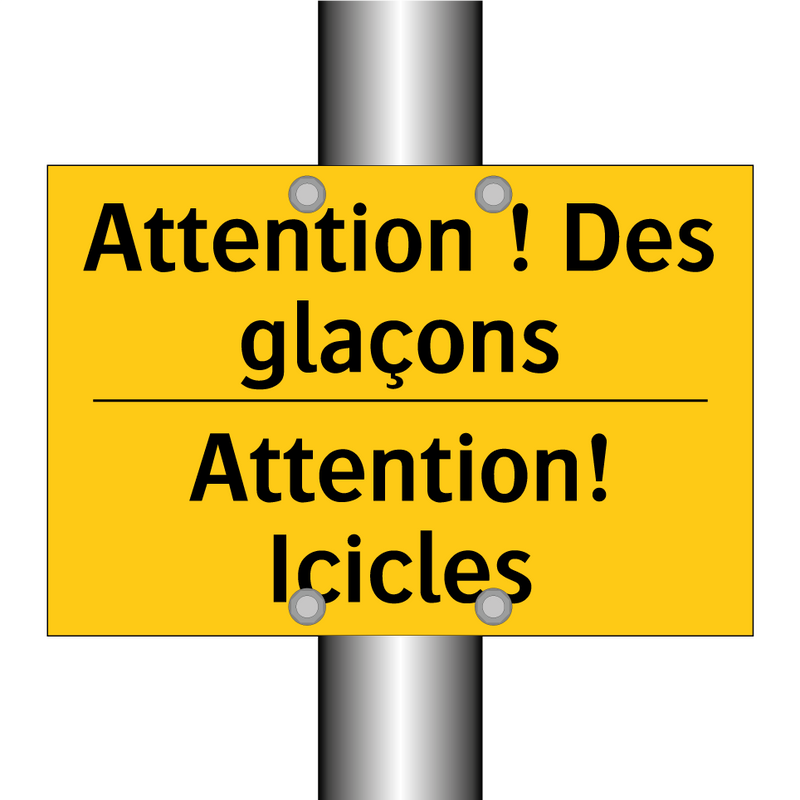 Attention ! Des glaçons - Attention! Icicles