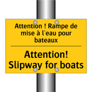 Attention ! Rampe de mise à l'eau  /.../ - Attention! Slipway for boats