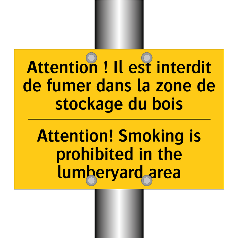 Attention ! Il est interdit de  /.../ - Attention! Smoking is prohibited  /.../