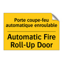 Porte coupe-feu automatique enroulable /.../ - Automatic Fire Roll-Up Door