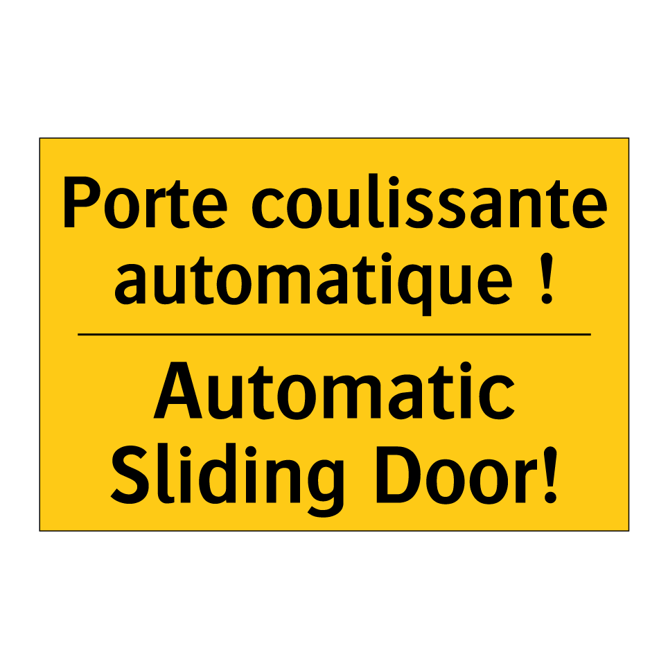 Porte coulissante automatique  /.../ - Automatic Sliding Door!