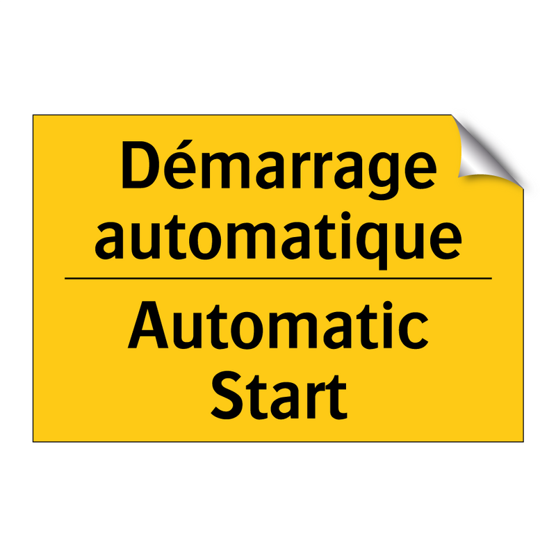 Démarrage automatique - Automatic Start