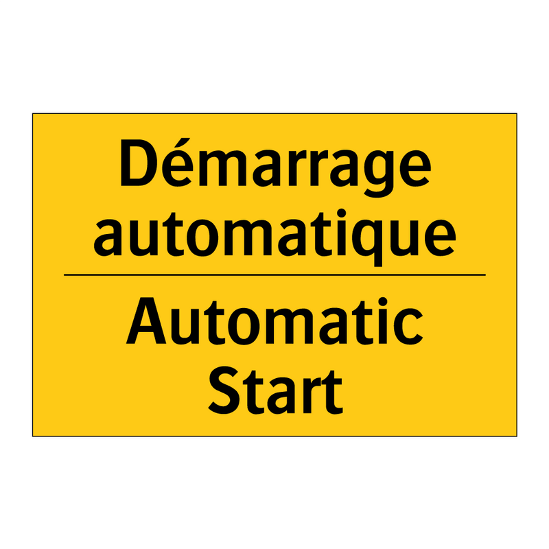 Démarrage automatique - Automatic Start