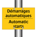 Démarrages automatiques - Automatic starts