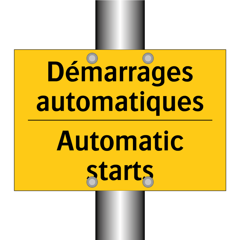 Démarrages automatiques - Automatic starts