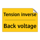 Tension inverse - Back voltage