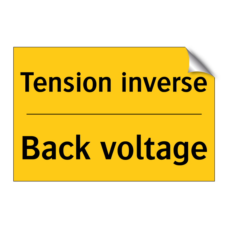 Tension inverse - Back voltage