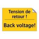 Tension de retour ! - Back voltage!