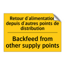 Retour d'alimentation depuis d'autres  /.../ - Backfeed from other supply points /.../