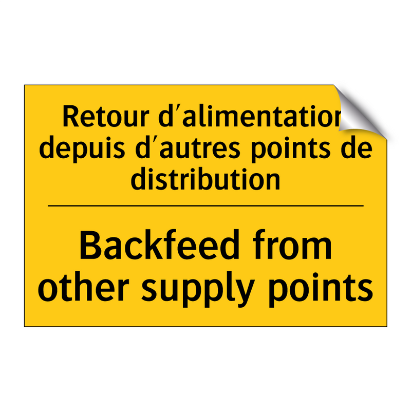 Retour d'alimentation depuis d'autres  /.../ - Backfeed from other supply points /.../