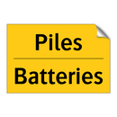 Piles - Batteries