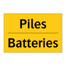 Piles - Batteries