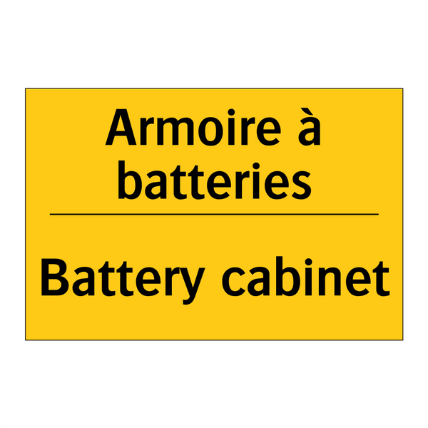 Armoire à batteries - Battery cabinet