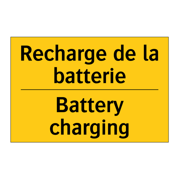Recharge de la batterie - Battery charging