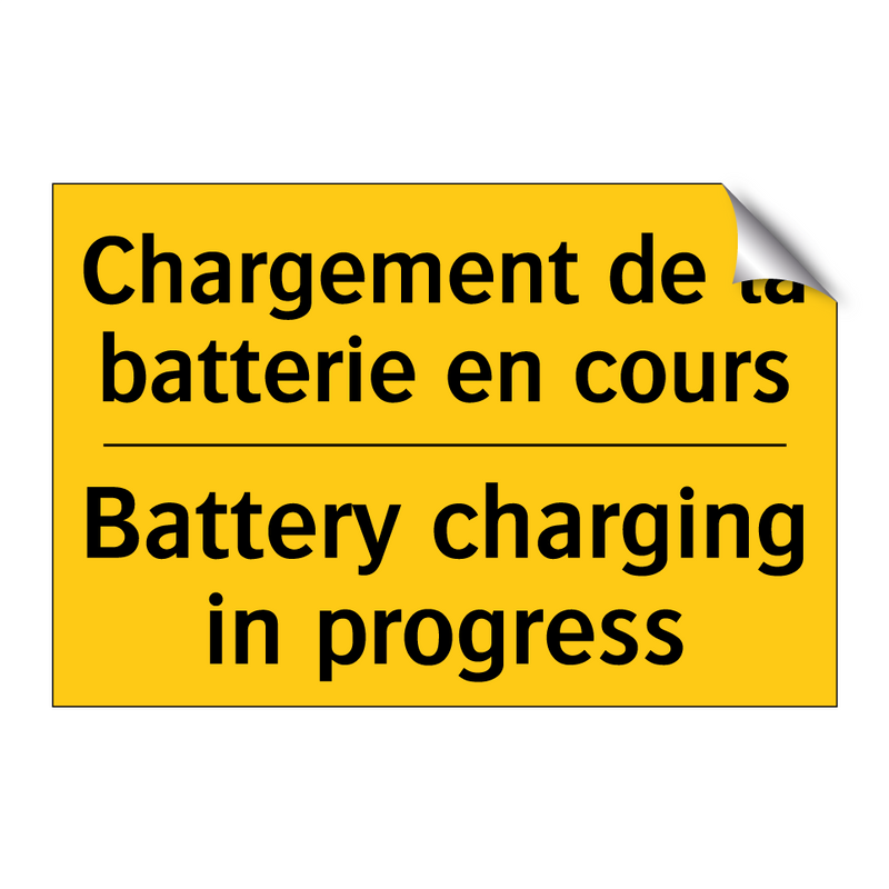 Chargement de la batterie en cours /.../ - Battery charging in progress