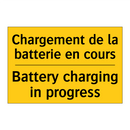Chargement de la batterie en cours /.../ - Battery charging in progress