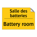 Salle des batteries - Battery room