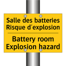 Salle des batteries Risque d'explosion /.../ - Battery room Explosion hazard