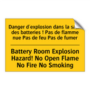 Danger d'explosion dans la salle  /.../ - Battery Room Explosion Hazard!  /.../