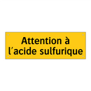 Attention à l'acide sulfurique