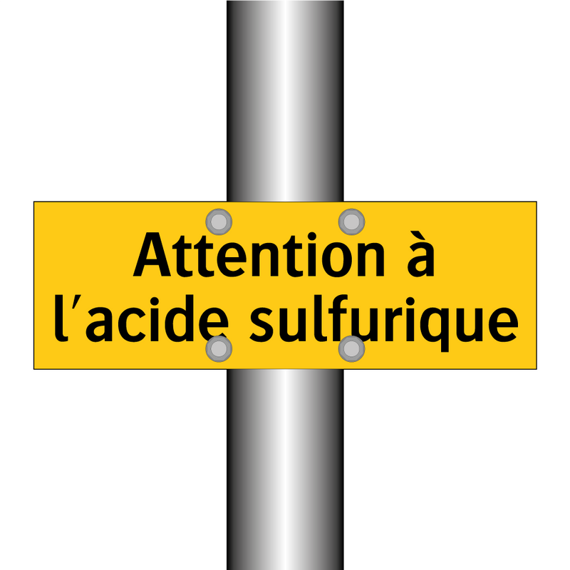 Attention à l'acide sulfurique