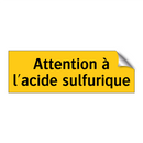 Attention à l'acide sulfurique