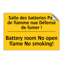 Salle des batteries Pas de flamme  /.../ - Battery room No open flame No  /.../