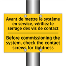Avant de mettre le système en  /.../ - Before commissioning the system,  /.../