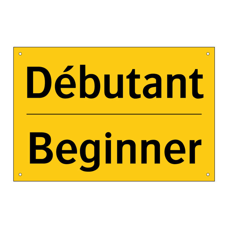 Débutant - Beginner