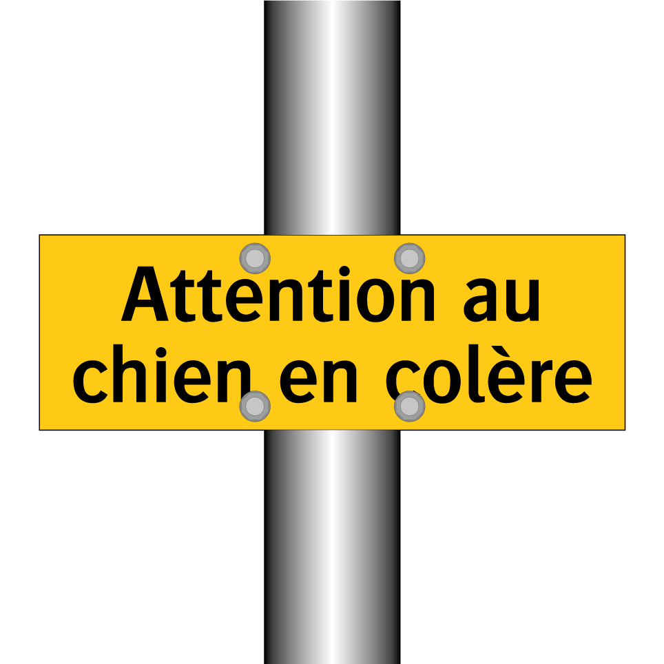 Attention au chien en colère