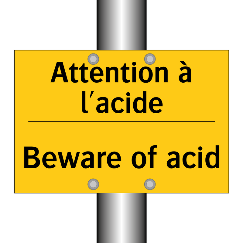 Attention à l'acide - Beware of acid